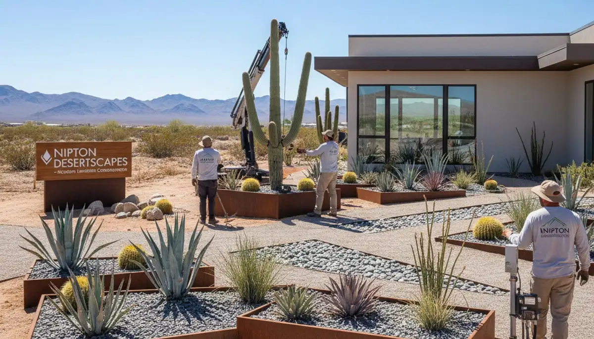Las Vegas, NV landscaping service team providing professional yard maintenance and design